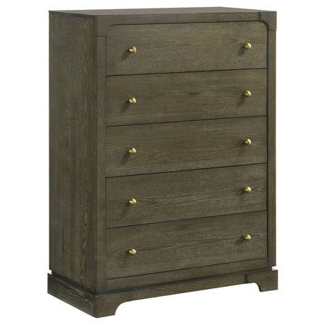 Furniture City Houma - Coaster - Gran Park 5-drawer Bedroom Chest of Drawers Dark Cocoa - 224935