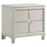 Furniture City Houma - Coaster - Olivia 2-drawer Nightstand Bedside Table Pearl White - 224952