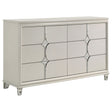 Furniture City Houma - Coaster - Olivia 6-drawer Dresser Cabinet Pearl White - 224953