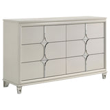Furniture City Houma - Coaster - Olivia 6-drawer Dresser Cabinet Pearl White - 224953