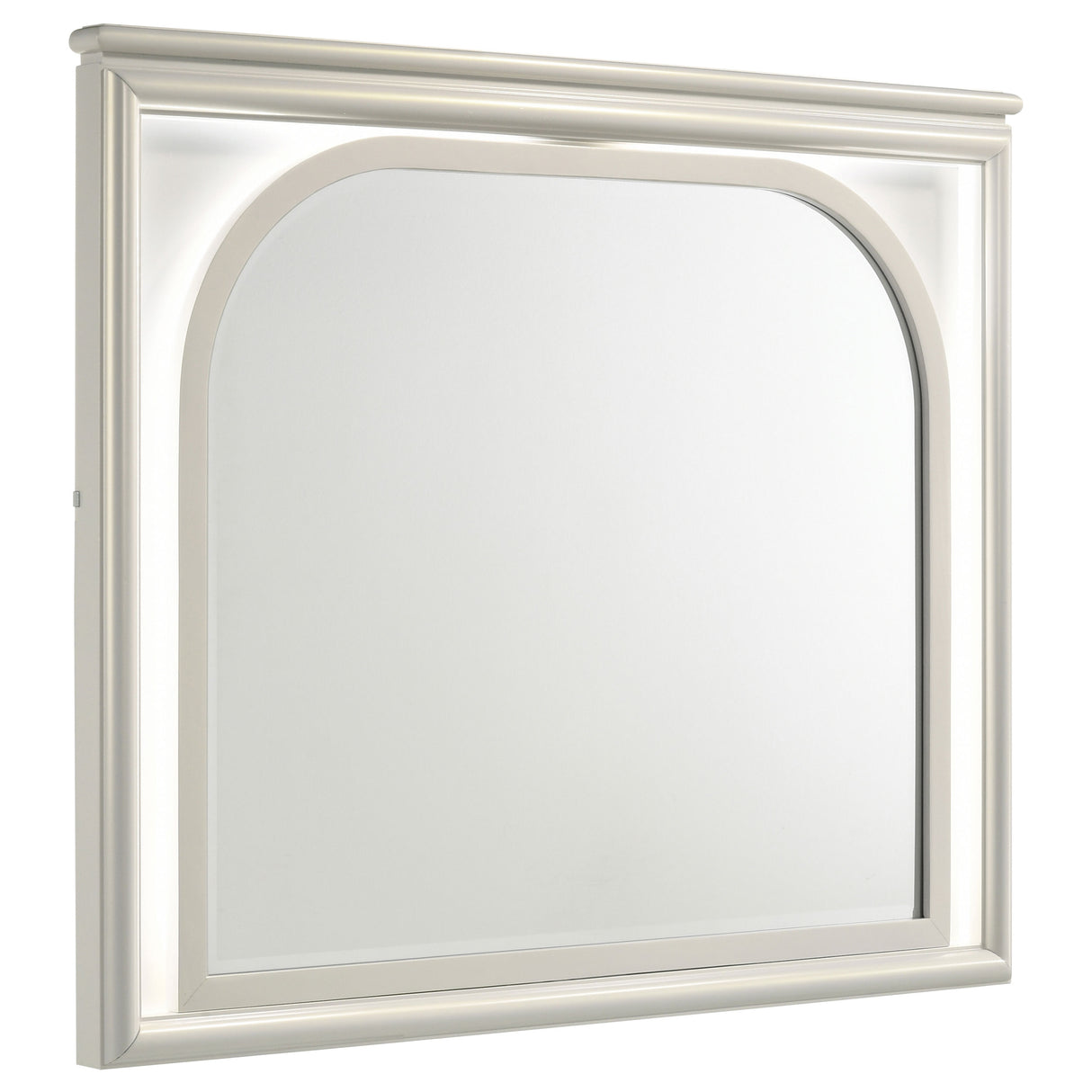Furniture City Houma - Coaster - Olivia LED Dresser Mirror Pearl White - 224954