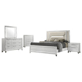Marmore 5-piece Eastern King Bedroom Set White