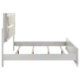 Marmore 64-inch Eastern King Panel Bed LED Headboard White