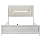 Marmore 64-inch California King Bed LED Headboard White