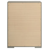 Ives 5-drawer Bedroom Chest of Drawers Grey High Gloss