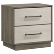 Furniture City Houma - Coaster - Fenwick 2-drawer Nightstand Bedside Table Grey Oak - 224982