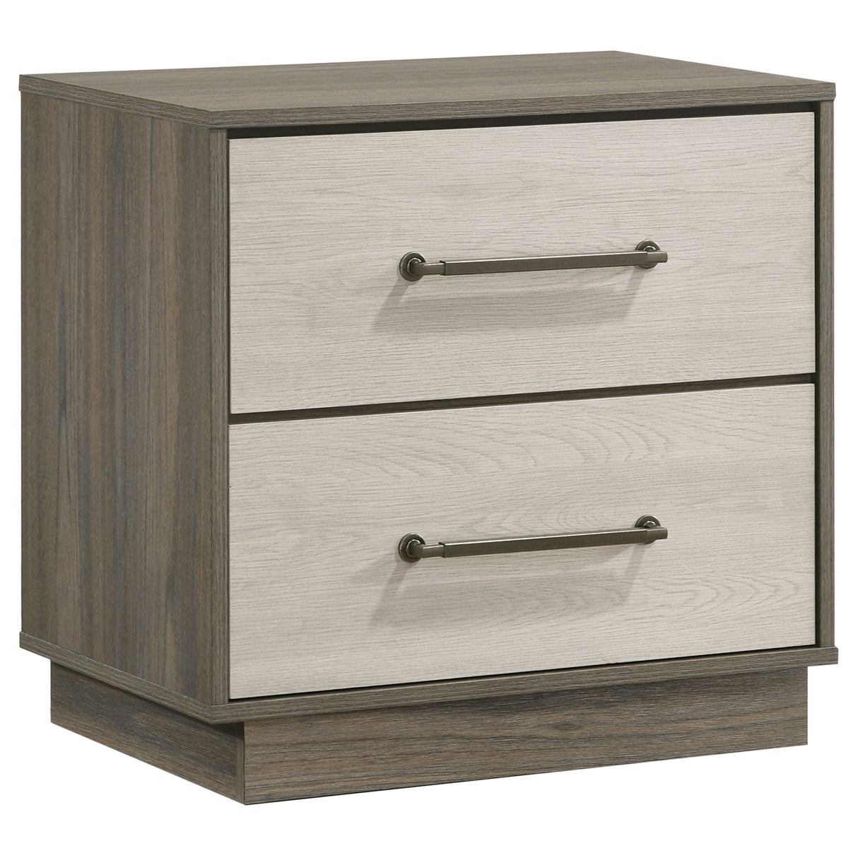 Furniture City Houma - Coaster - Fenwick 2-drawer Nightstand Bedside Table Grey Oak - 224982