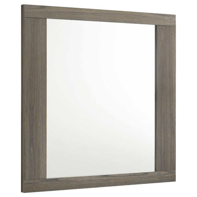 Furniture City Houma - Coaster - Fenwick Dresser Mirror Grey Oak - 224984
