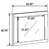 Fenwick Dresser Mirror Grey Oak