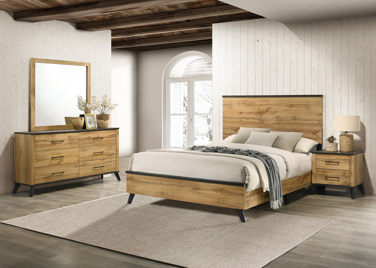 Furniture City Houma - Coaster - Kaywood 4-piece Full Bedroom Set Natural Pine - 225001F-S4