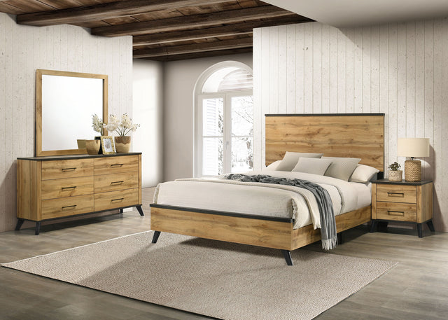 Furniture City Houma - Coaster - Kaywood 4-piece Full Bedroom Set Natural Pine - 225001F-S4