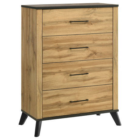 Furniture City Houma - Coaster - Kaywood 4-drawer Bedroom Chest of Drawers Natural Pine - 225005