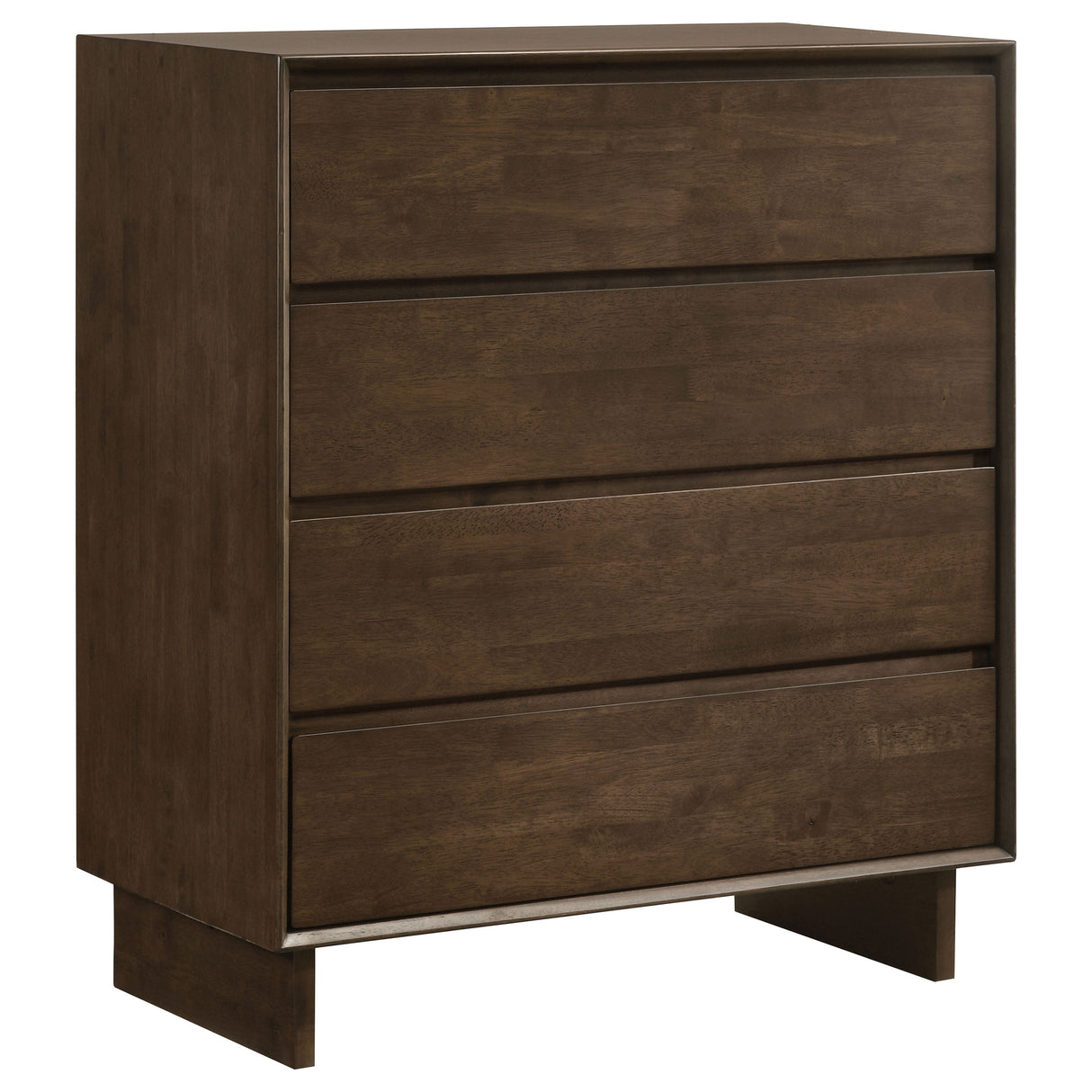 Furniture City Houma - Coaster - Glenwood 4-drawer Chest of Drawers Warm Brown - 225015