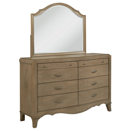Furniture City Houma - Coaster - Revello 8-drawer Bedroom Dresser with Mirror Washed Mango - 225053M