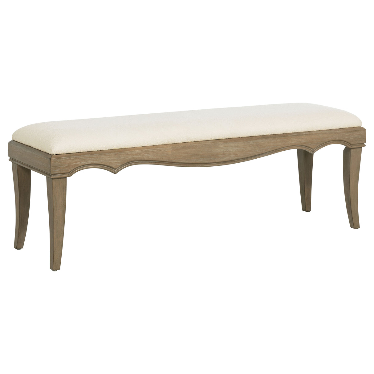 Furniture City Houma - Coaster - Revello Upholstered Bedroom Bed End Bench Washed Mango - 225056