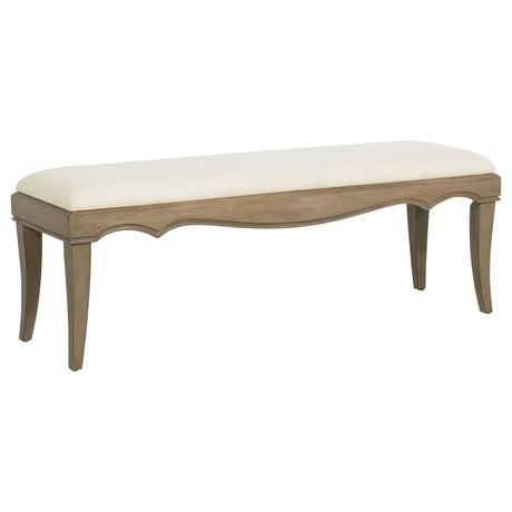 Furniture City Houma - Coaster - Revello Upholstered Bedroom Bed End Bench Washed Mango - 225056