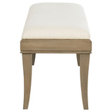 Revello Upholstered Bedroom Bed End Bench Washed Mango