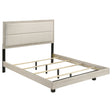 Furniture City Houma - Coaster - Trenton 54-inch Wood Eastern King Panel Bed Rustic Cream - 225061KE