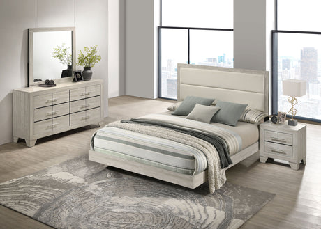 Furniture City Houma - Coaster - Trenton 4-piece Queen Bedroom Set Rustic Cream - 225061Q-S4