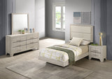Furniture City Houma - Coaster - Trenton 4-piece Twin Bedroom Set Rustic Cream - 225061T-S4