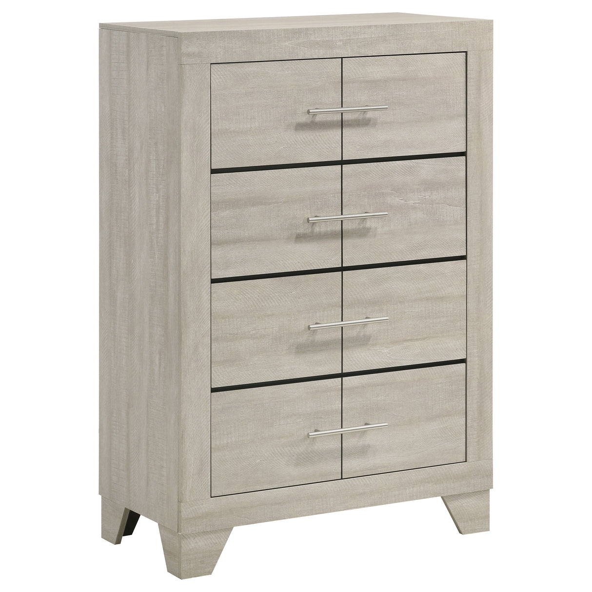 Furniture City Houma - Coaster - Trenton 4-drawer Bedroom Chest of Drawers Rustic Cream - 225065