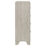Trenton 4-drawer Bedroom Chest of Drawers Rustic Cream
