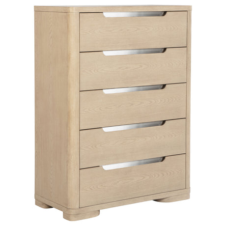 Furniture City Houma - Coaster - Ladera 5-drawer Bedroom Chest of Drawers Light Elm - 225085