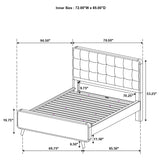 Robyn 5-piece California King Bedroom Set Light Ash