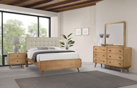 Furniture City Houma - Coaster - Robyn 4-piece Queen Bedroom Set Light Ash - 225091Q-S4