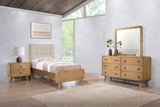 Furniture City Houma - Coaster - Robyn 4-piece Twin Bedroom Set Light Ash - 225091T-S4