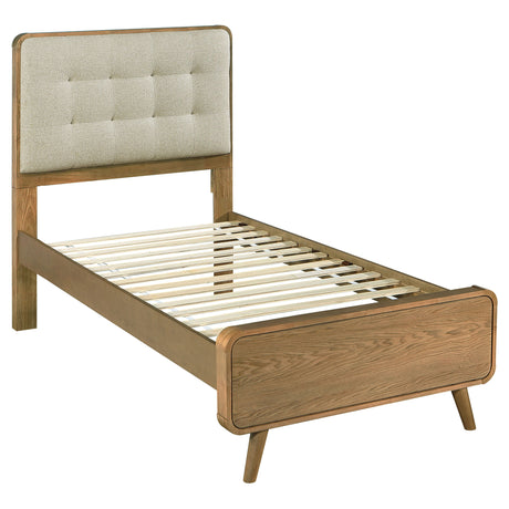 Furniture City Houma - Coaster - Robyn Wood Twin Platform Bed Light Ash - 225091T