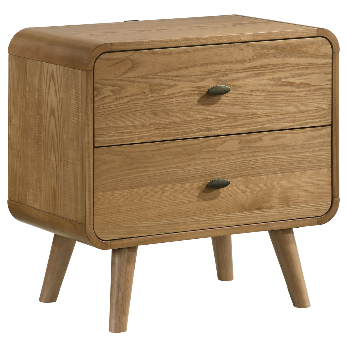 Furniture City Houma - Coaster - Robyn 2-drawer Nightstand Bedside Table Light Ash - 225092
