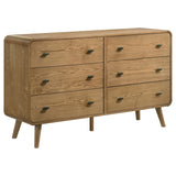 Furniture City Houma - Coaster - Robyn 6-drawer Bedroom Dresser Light Ash - 225093