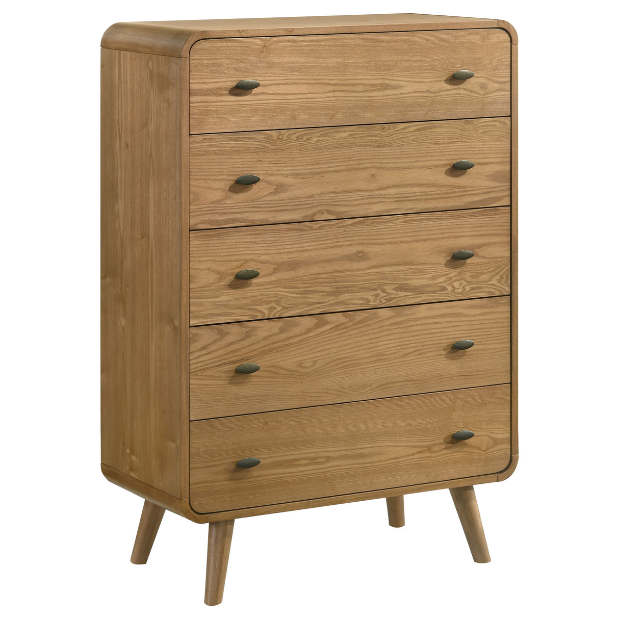 Furniture City Houma - Coaster - Robyn 5-drawer Bedroom Chest of Drawers Light Ash - 225095