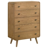 Furniture City Houma - Coaster - Robyn 5-drawer Bedroom Chest of Drawers Light Ash - 225095