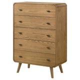 Robyn 5-drawer Bedroom Chest of Drawers Light Ash
