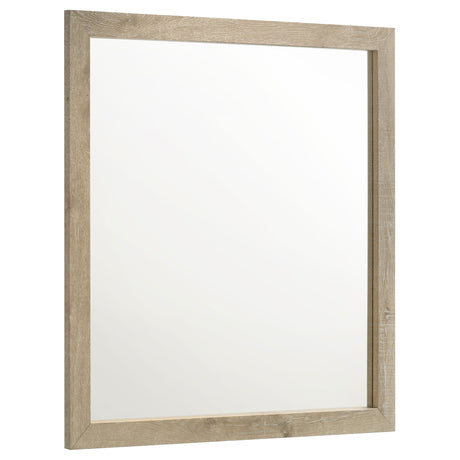 Furniture City Houma - Coaster - Oakglen Dresser Mirror Weathered Oak - 225104