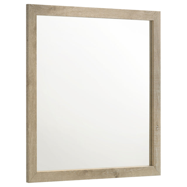 Furniture City Houma - Coaster - Oakglen Dresser Mirror Weathered Oak - 225104