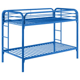 Morgan Metal Twin Over Twin Bunk Bed Blue