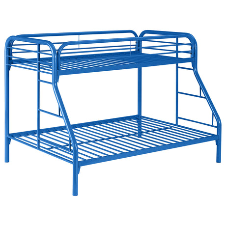 Furniture City Houma - Coaster - Morgan Metal Twin Over Full Bunk Bed Blue - 2258B