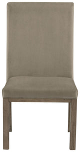 Chrestner - Dining UPH Side Chair (Set of 2) - Gray / Brown