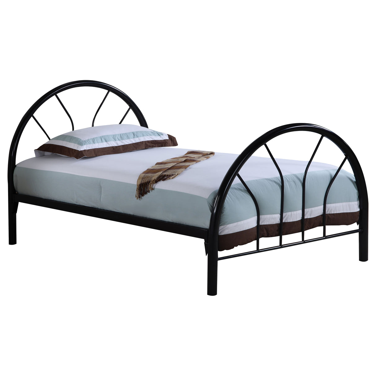 Furniture City Houma - Coaster - Marjorie Metal Twin Open Frame Bed Black - 2389B