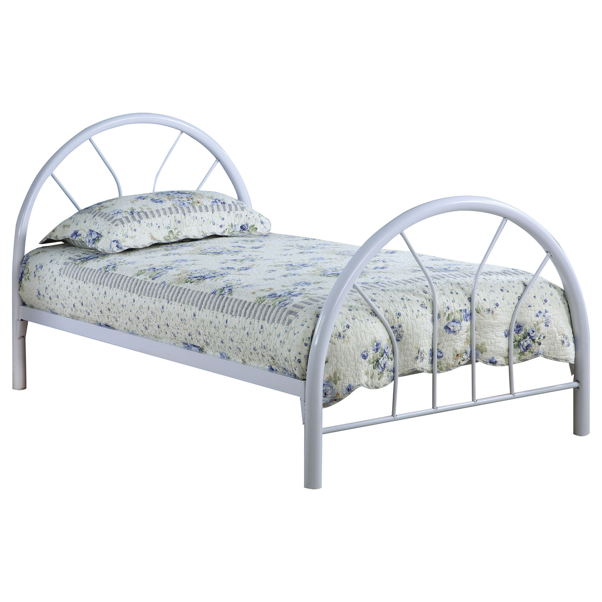 Furniture City Houma - Coaster - Marjorie Metal Twin Open Frame Bed White - 2389W