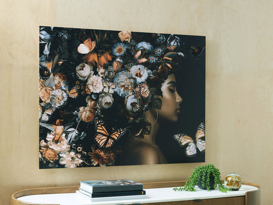 Valfer - Wall Art - Orange / Black / White