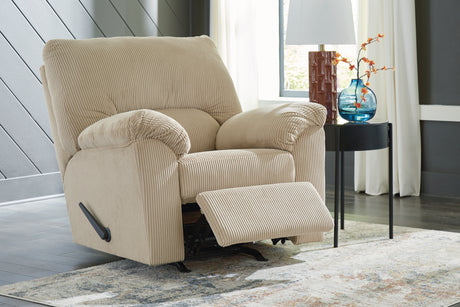 Furniture City Houma - Ashley Furniture - SimpleJoy Recliner - Rocker Recliner / Sand - 2420325