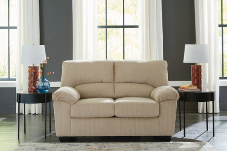 Furniture City Houma - Ashley Furniture - SimpleJoy Loveseat - Loveseat / Sand - 2420335