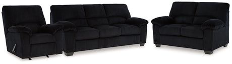Furniture City Houma - Ashley Furniture - SimpleJoy Sofa, Loveseat and Recliner - Sofa, Loveseat and Recliner - 24204U2