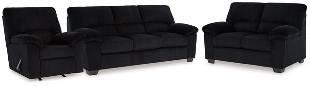 Furniture City Houma - Ashley Furniture - SimpleJoy Sofa, Loveseat and Recliner - Sofa, Loveseat and Recliner - 24204U2
