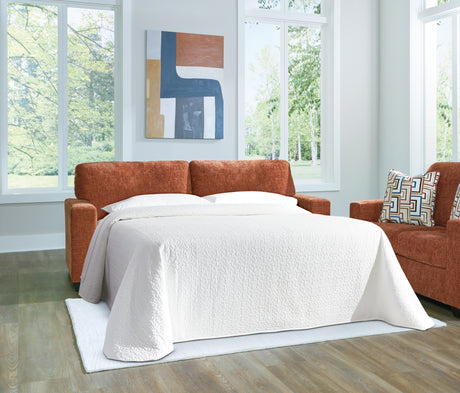 Furniture City Houma - Ashley Furniture - Aviemore Queen Sofa Sleeper - Queen Sofa Sleeper / Spice - 2430439