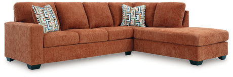 Furniture City Houma - Ashley Furniture - Aviemore 2-Piece Sectional with Chaise - LAF 2-Piece Sectional with Chaise / Spice - 24304S2